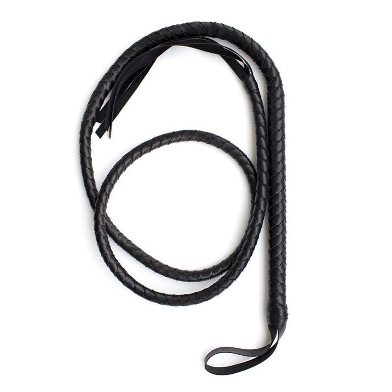 Shepherd long leather whip PU Black Halpca COS Caval Equipment JK camera props lolita fitness snake whip
