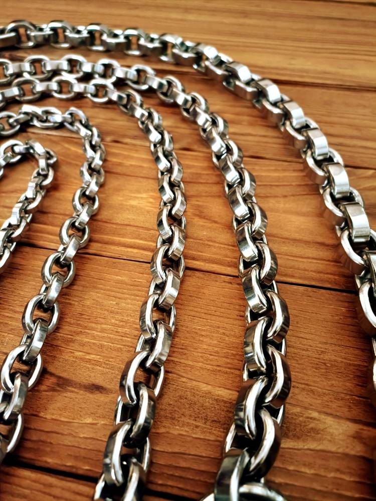 Dog neck chain large dog P chain walk dog collar 304 stainless steel dog chain neck ring fierce dog Bitrova Tibetan
