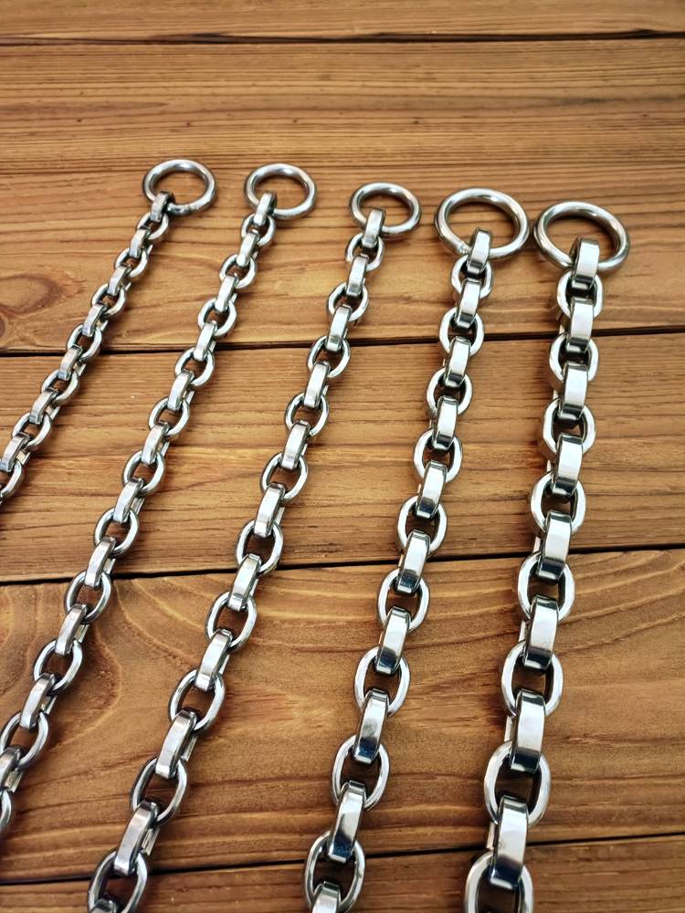 Dog neck chain large dog P chain walk dog collar 304 stainless steel dog chain neck ring fierce dog Bitrova Tibetan