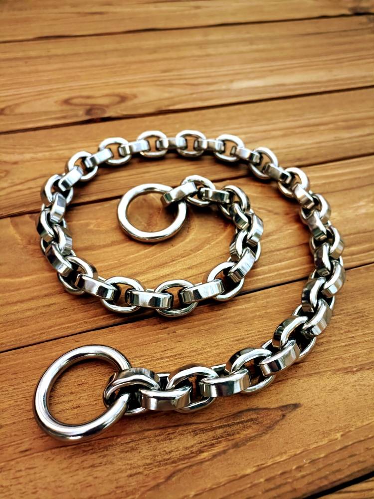 Dog neck chain large dog P chain walk dog collar 304 stainless steel dog chain neck ring fierce dog Bitrova Tibetan