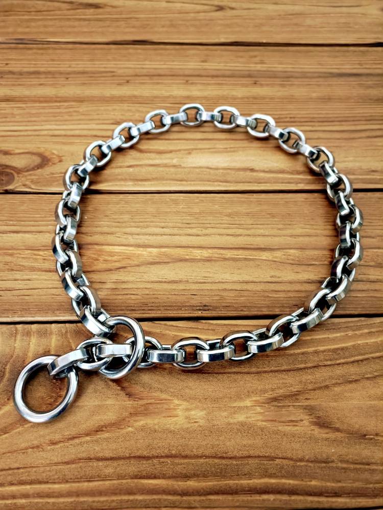 Dog neck chain large dog P chain walk dog collar 304 stainless steel dog chain neck ring fierce dog Bitrova Tibetan