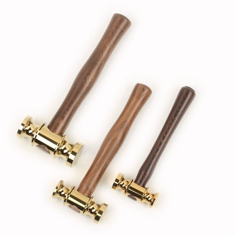 Start Hammer Bonwarm Small Hammer Gold Hammer Judge Hammer Playing Leather Carving Hammer Handmade Hammer Town House EDC