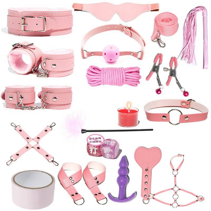 Eighteen pink packages (packages) of Fun velvet