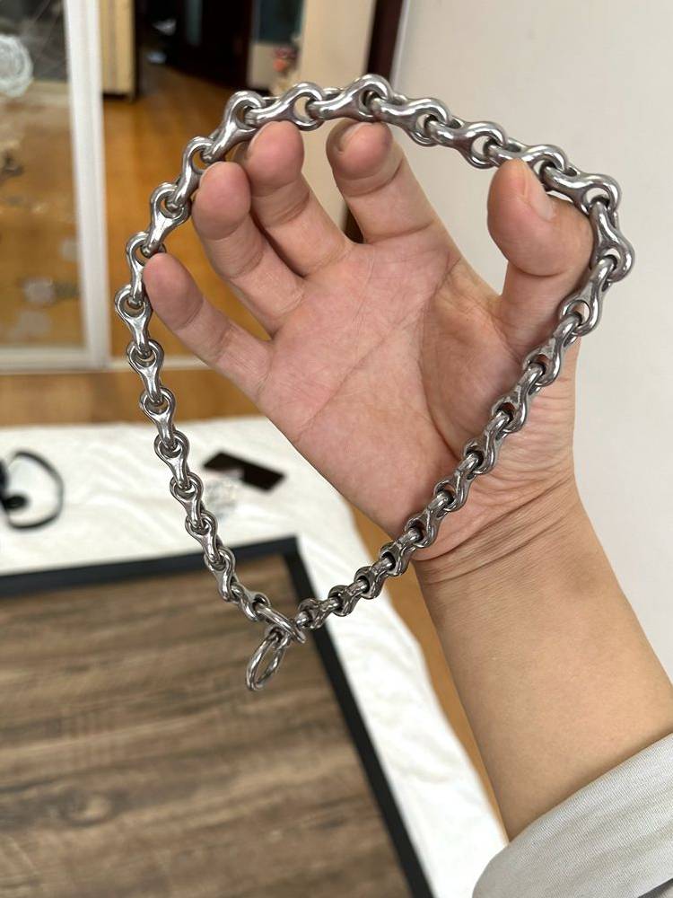 304 Stainless Steel keel, dog collar P chain neck, large dog mammoth, Central Asia Rowa Vaso Dubin's neck