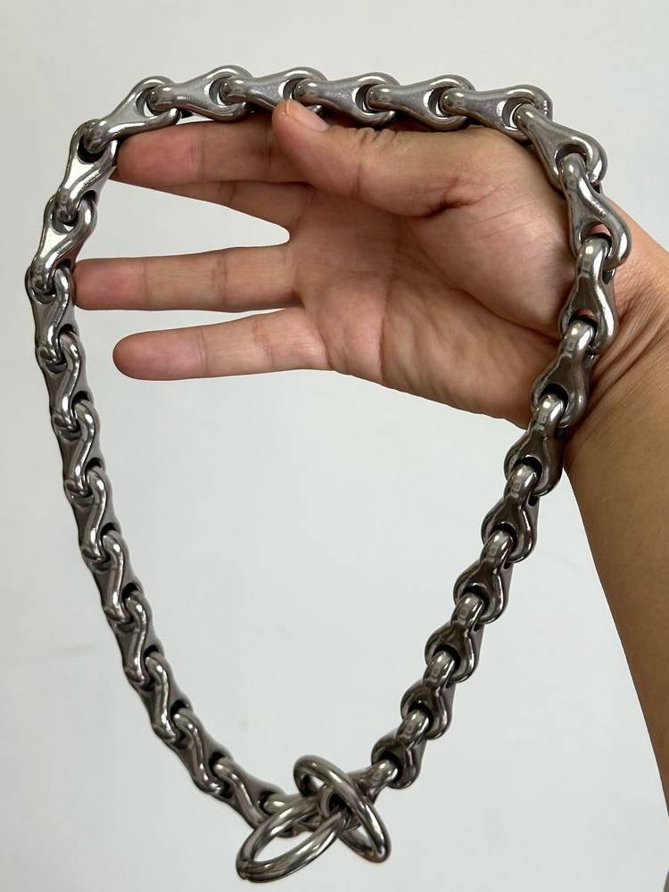304 Stainless Steel keel, dog collar P chain neck, large dog mammoth, Central Asia Rowa Vaso Dubin's neck