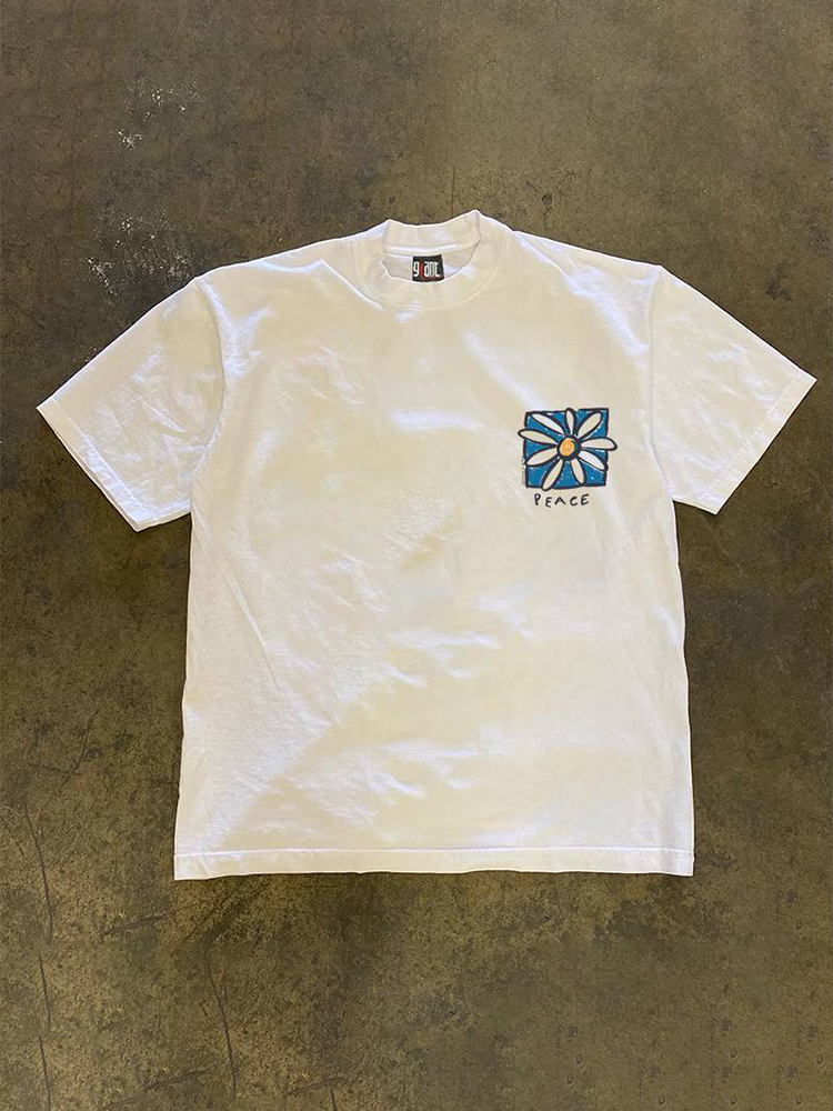 Money, charity, heavy beauty symbolize design sense, niche oversize couple short -sleeved T -shirt top