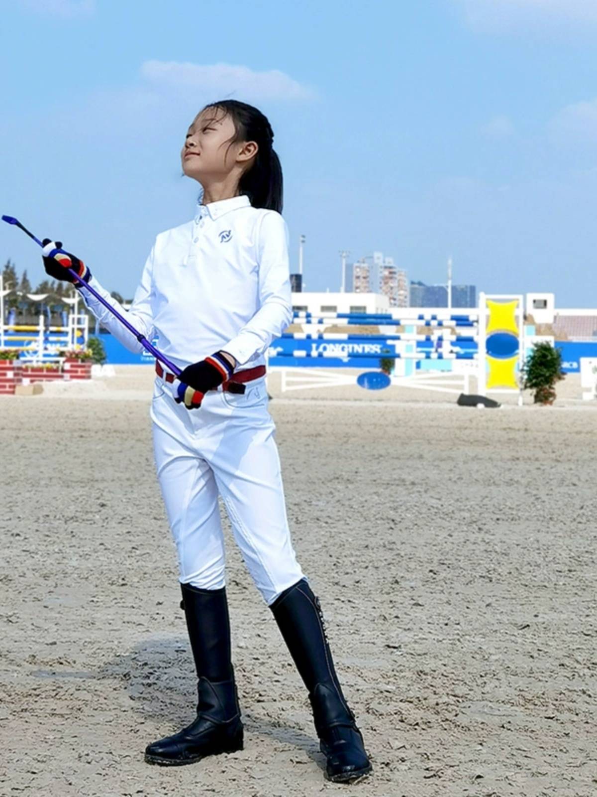 EPONA professional children's equestrian training piston lightweight, wear -resistant riding disorders whip men and women knights woven horse whip