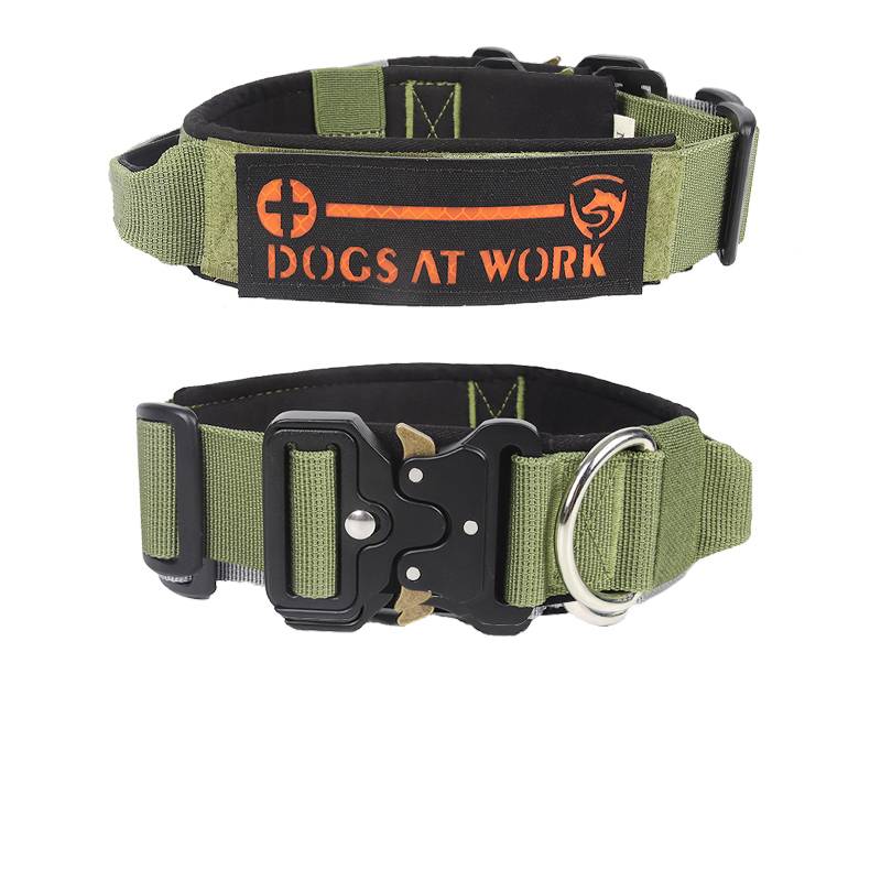 Large dog golden retriever horse dog Dobin tactical collar, explosion -proof traction rope fierce dog neck ring, neck ring