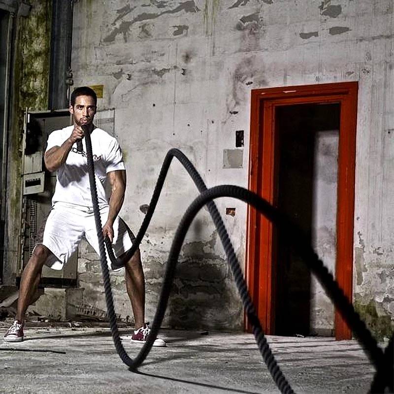 Battle rope fitness rope Furnishing big rope UFC fighting rope rope force rope fitness rope outbreak power training combat rope