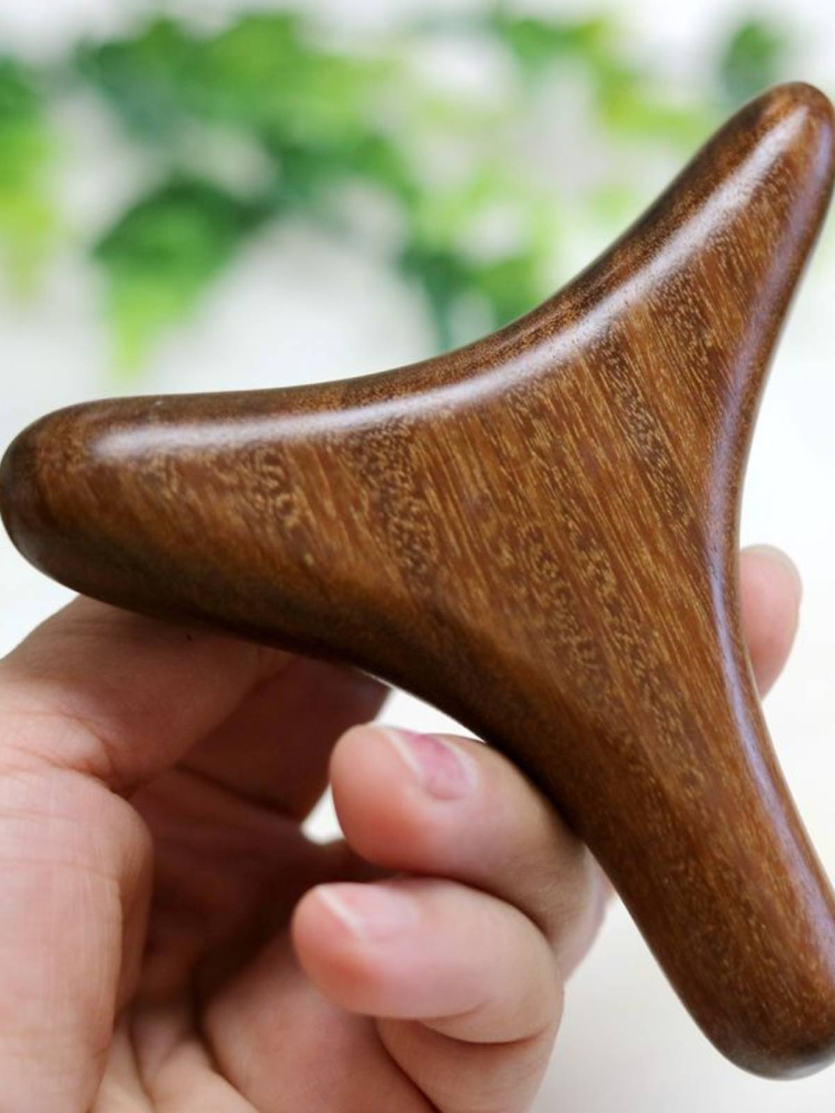 GINSENG POND MOOCHER POINTING TOOL FOR FOOT MASSAGE STICK T-CONE MULTI-PURPOSE TRIANGLE
