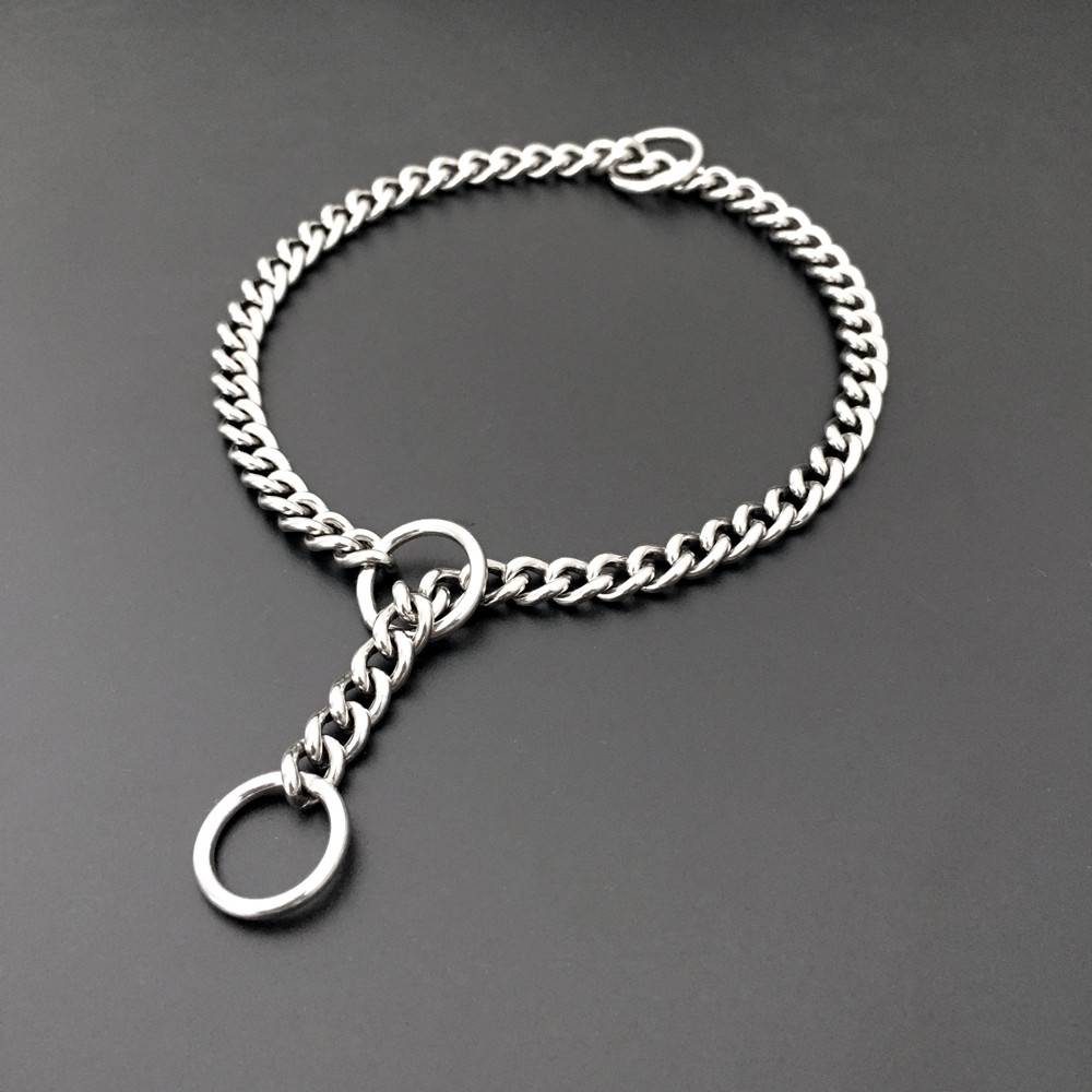 Stainless steel P chain dog collar Large dog training dog neck set golden retriever horses dog medium dog explosion -proof training dog chain