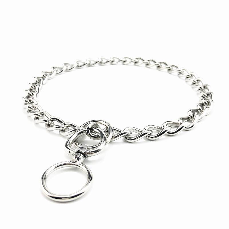 Stainless steel P chain dog collar Large dog training dog neck set golden retriever horses dog medium dog explosion -proof training dog chain