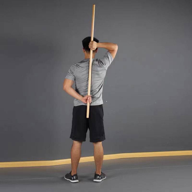 Yoga Plati training equipment evaluate stick spine correction sticks fitness stick rehabilitation wood stick shape 1.2 meters
