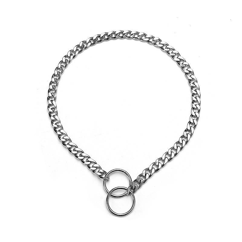 Stainless Steel Dog Training P Chain necklasses Lotal Washed Wrangle Dog Dobin Training Dog Neck Chain Ps Chain Dog Cover Explosion