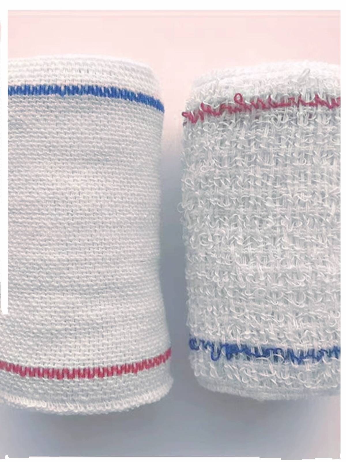 New batch of spandex flat -grained elastic bandage red blue thread Red Cross Teaching First -aid Training Triangle Triangle First -aid Bandage