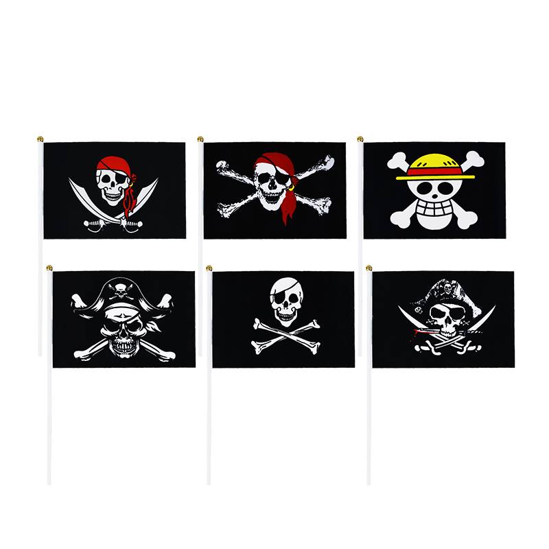 One Piece flag flag Skeleton One Piece Halloween Pirate props Pirates Pirate Ship Banner Caribbean Pirate Bar Ghost House Pirate Decoration