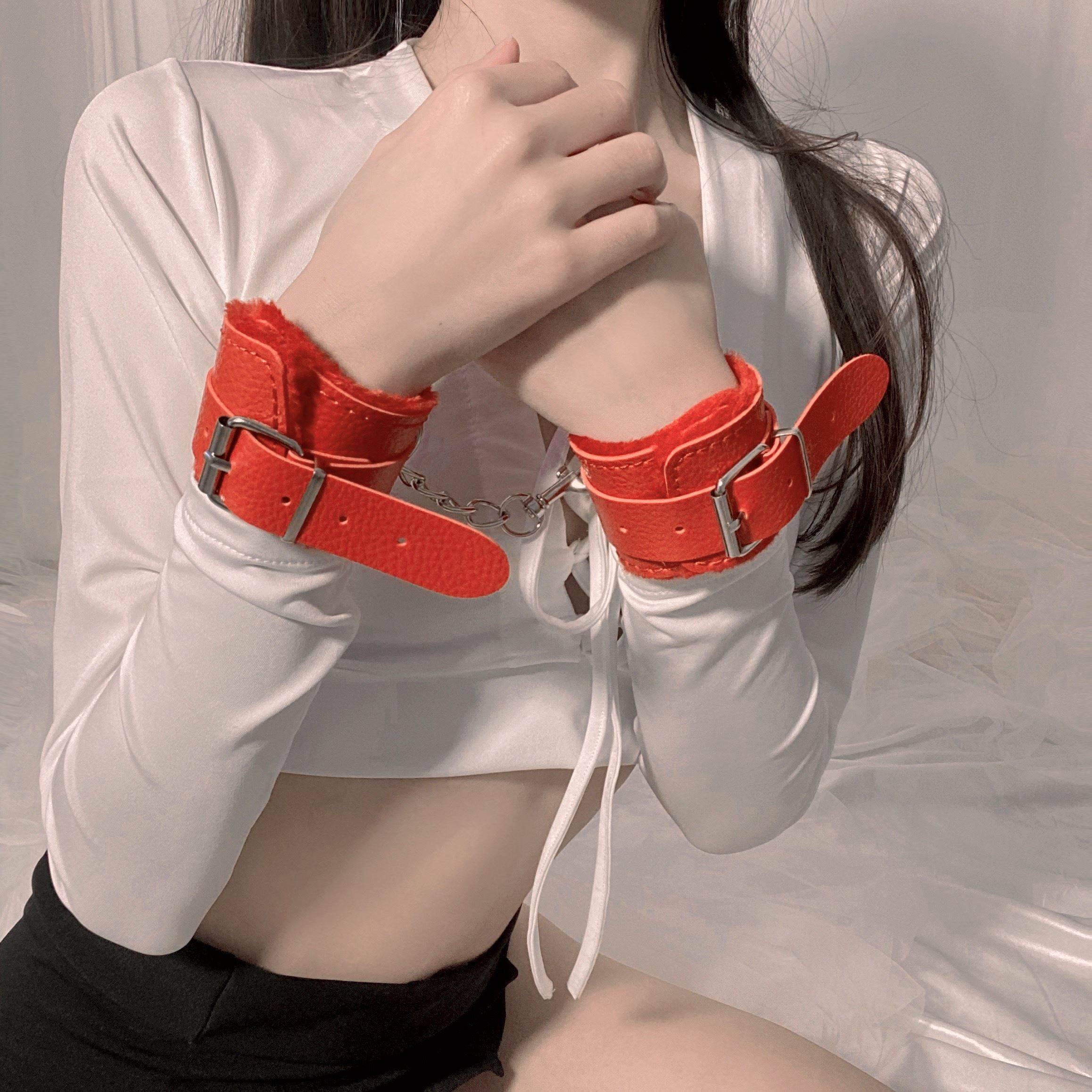 Red handcuffs
