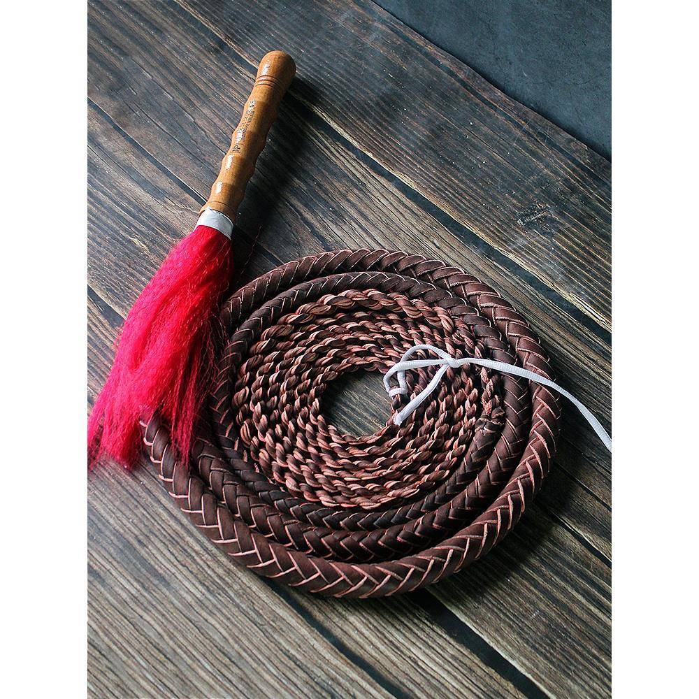 Fighting wolf whip leather whip, fitness whip whip martial arts whipped sheep, sheep whip, whip, whip steel whip