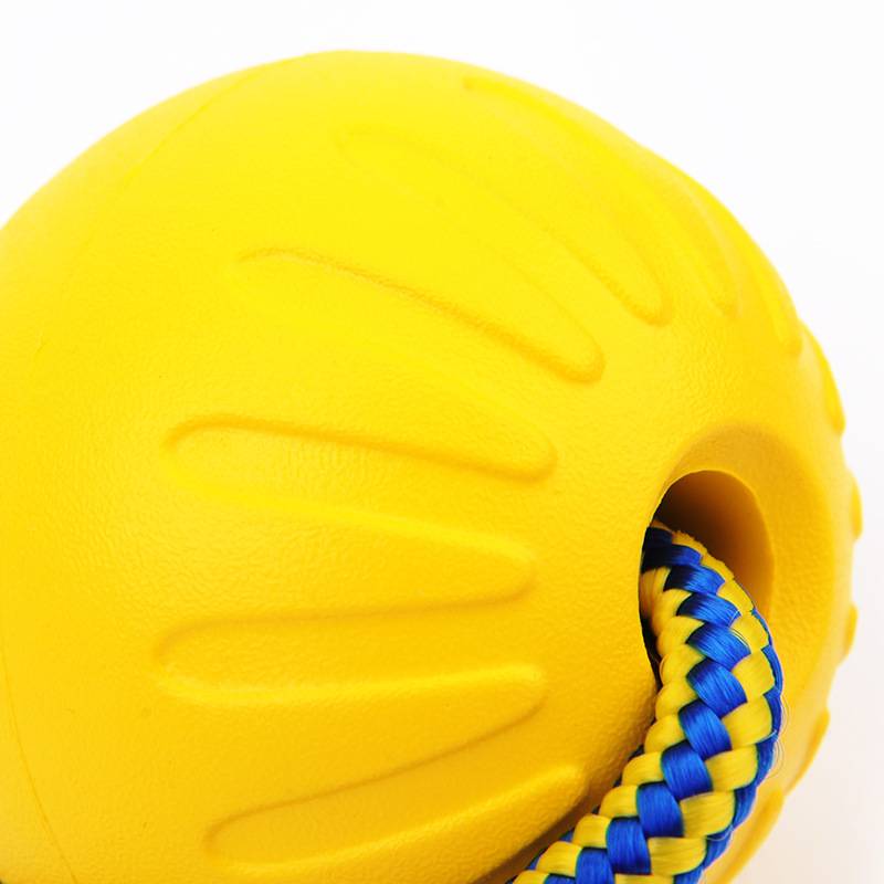 Dog toy ball, horse dog, golden retriever large dog bite -to -water float training ball training dogs interstellar with rope ball pet supplies