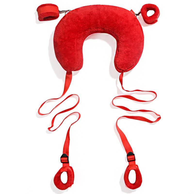 Bonded leg-splitting pillow - red (package)