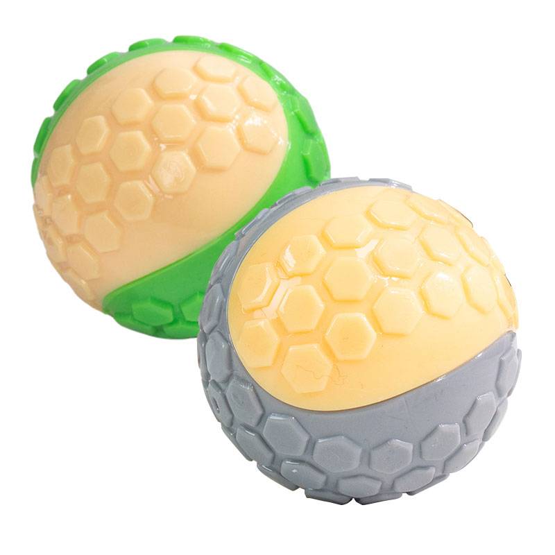 Dog toy balls, sound balls, molar gum resistance, large dog consumption of physical strength interactive and unzipping ball pet supplies