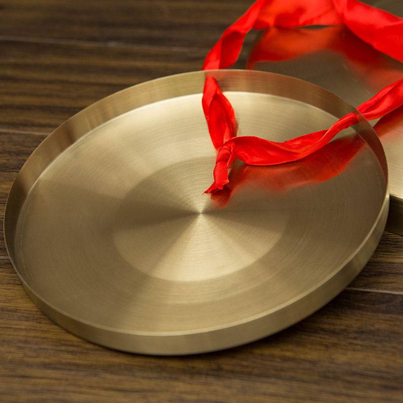 Three sentences and a half set of Causeway Drum Drum Plated Card Plated Crystal Cinnamon Drum Instrument 15 cm 32cm42 cm flood prevention warning