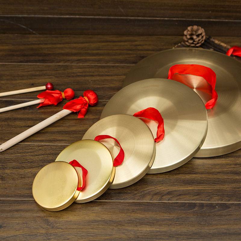 Three sentences and a half set of Causeway Drum Drum Plated Card Plated Crystal Cinnamon Drum Instrument 15 cm 32cm42 cm flood prevention warning