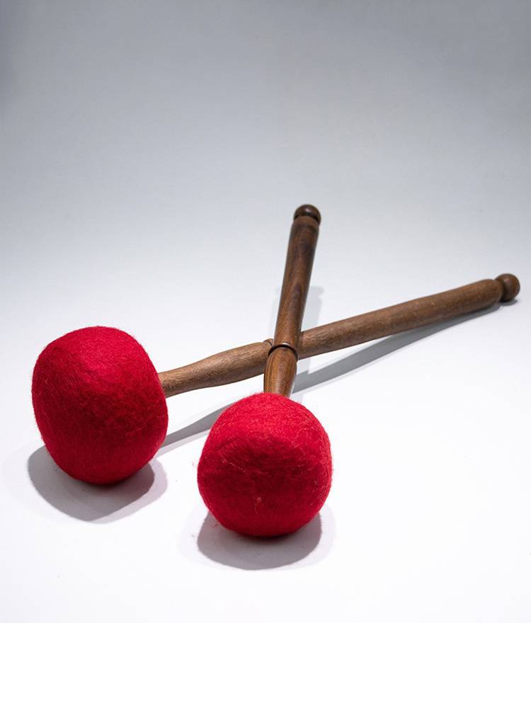 Buddhist sound bowl stick hammer Nepalese handmade wool felt knocking stick big Tibetan chanting bowl mallet audio therapy Buddhist sound bowl accessories