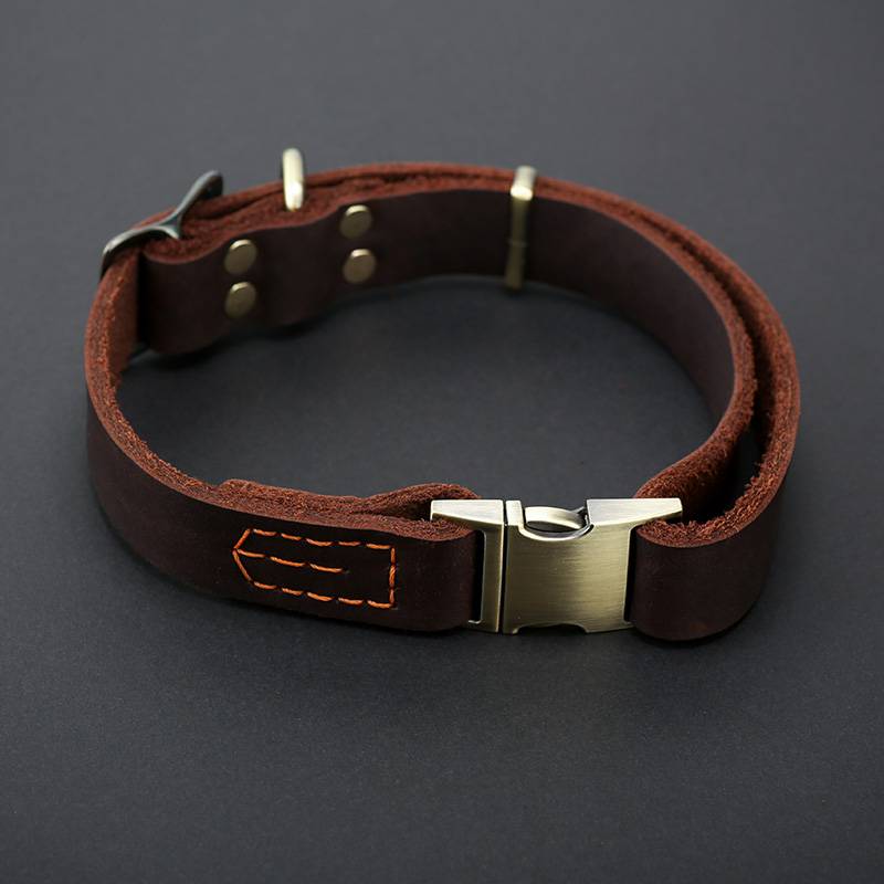 Dog Cowee collar dermis neck ring small dog medium large dog neck jacket German herd wrangler wiping dog neck clock