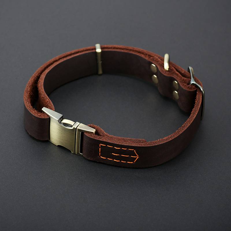 Dog Cowee collar dermis neck ring small dog medium large dog neck jacket German herd wrangler wiping dog neck clock