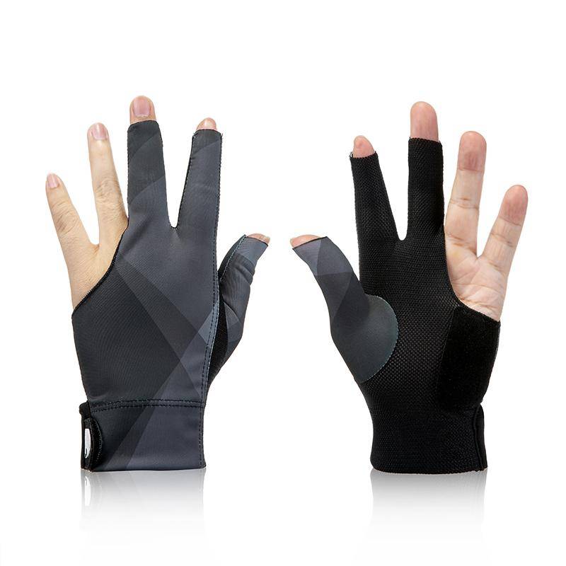 Billiards three -finger gloves Occupation breathable high -elastic professional gloves breathable comfortable anti -sweat black eight table ball magic