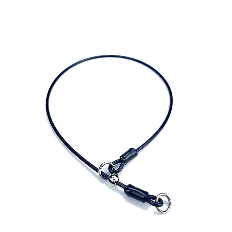 Dog neck cover dog P chain item ring explosion -proof p -shaped choking neck ring stainless steel dog training P rope walking dog beam neck ring