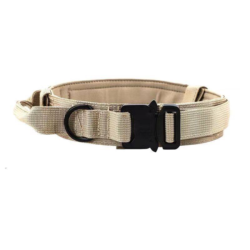 Tactical dog collar - khaki
