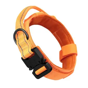 Tactical dog collar - Reflect Orange