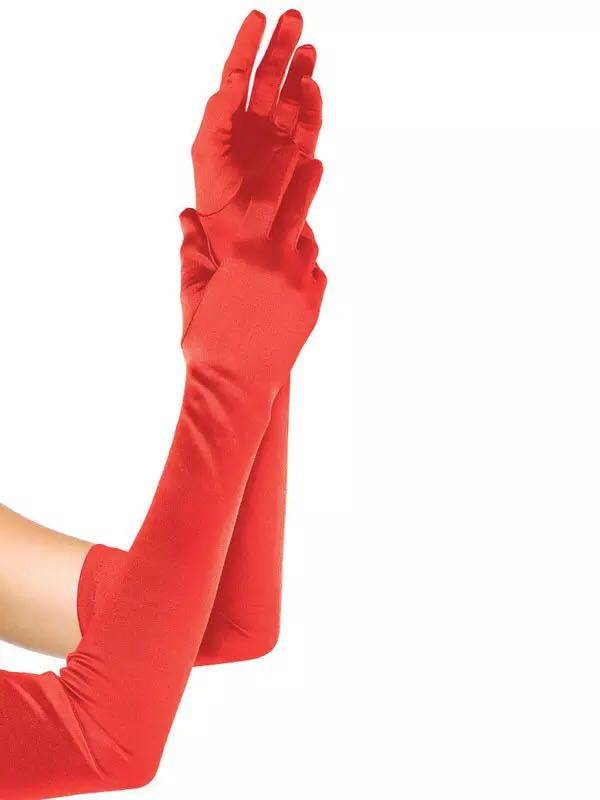 Sonic elastic satin silk smooth luster, glove glove bride color Ding and elastic glove gloves ceremonial wedding female lengthened