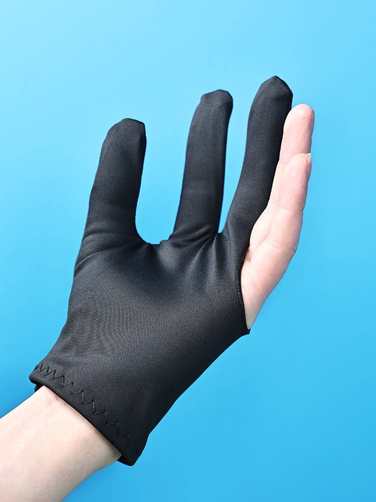Lai Li Gloves Sann ball three -finger special men and women left black eight tables Snooker ball house album box products accessories accessories