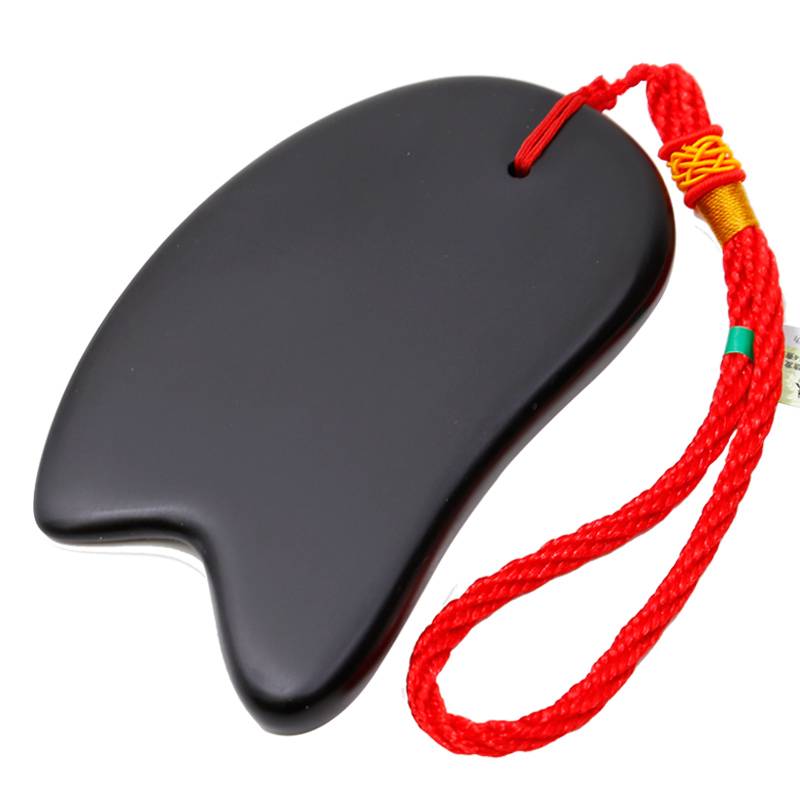 Genuine natural Sibaiba Stone scraping board suits face face face, legs back, full body universal non -horn jade