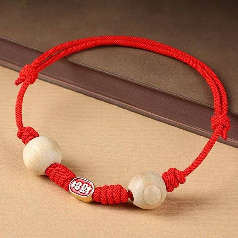 Zirconium collar - red rope