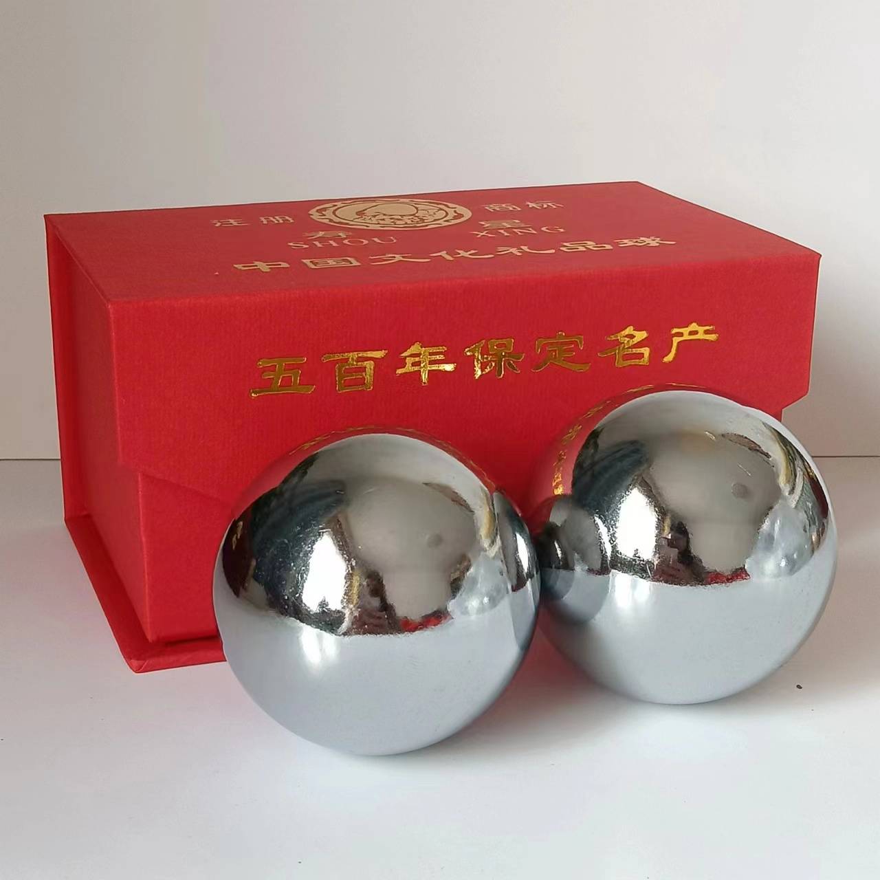 304 STAINLESS STEEL BELLS, 55MM 400, A PAIR OF RED BAGS
