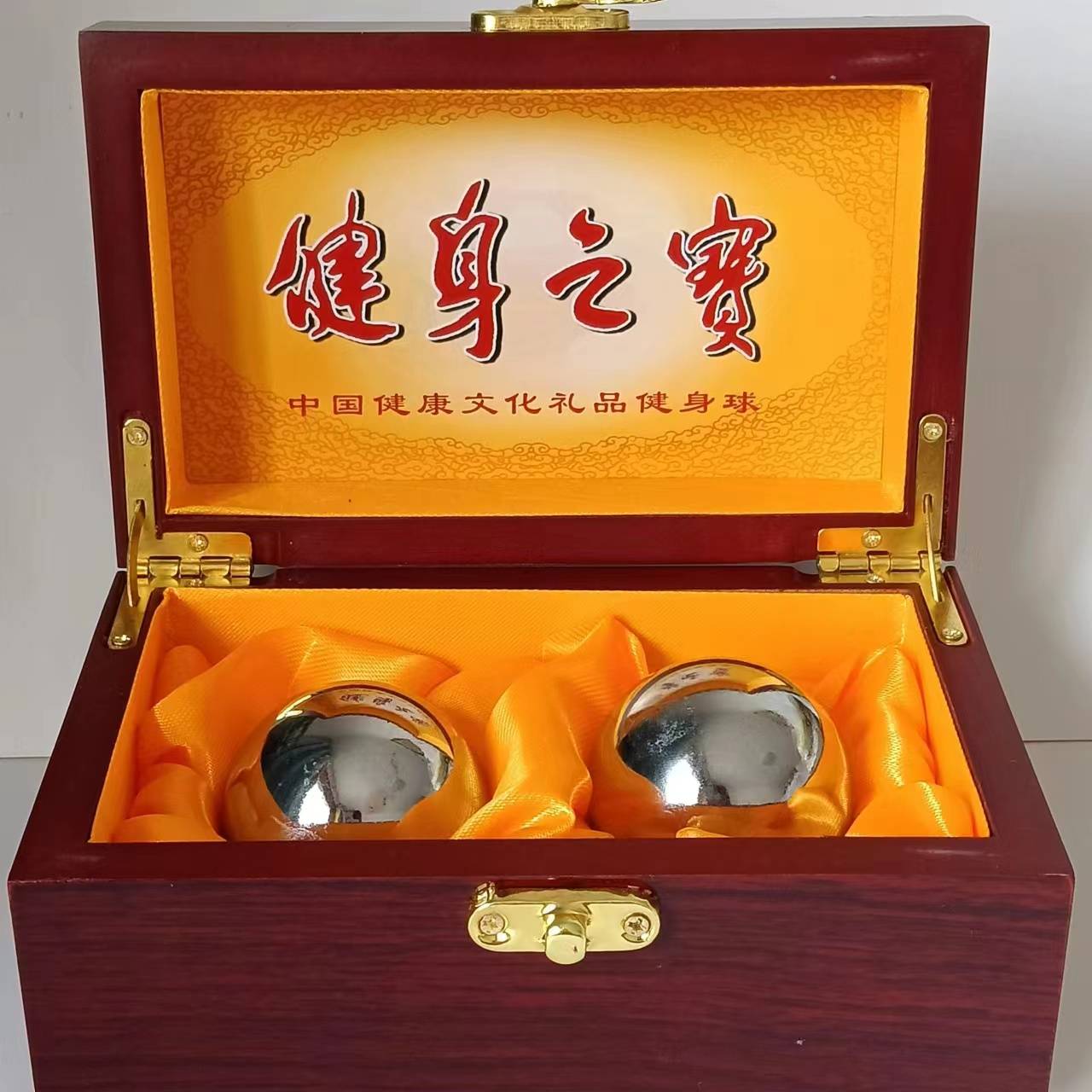 304 STAINLESS STEEL BELL BALL, 40MM180, A PAIR OF WOODEN BOX BAGS