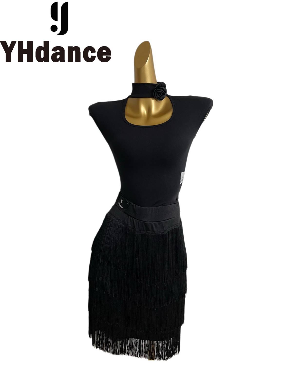 YHDANCE dance dance handmade rose vest Latin Latin Modern thin coat versatile and slimming dance C124