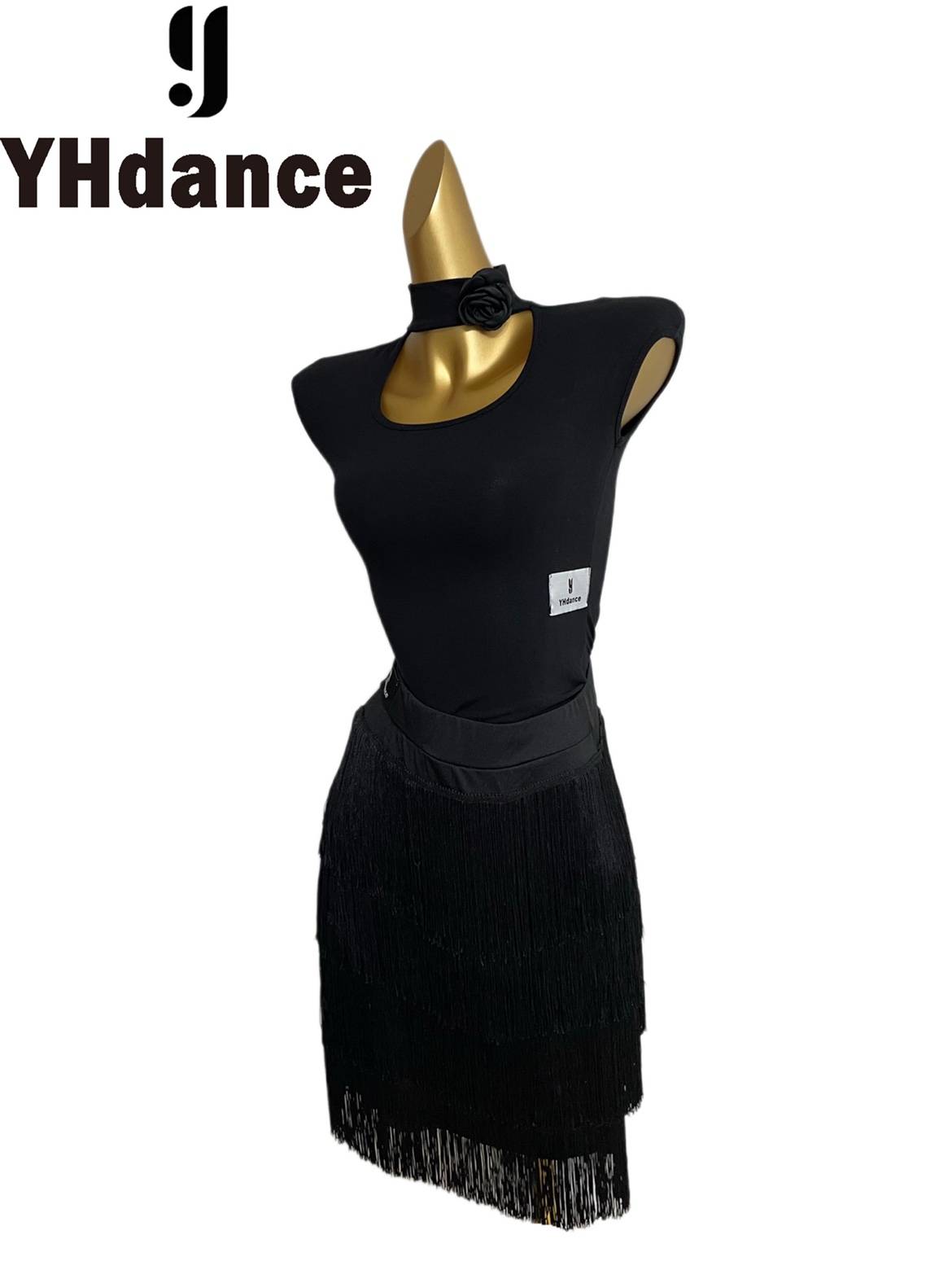 YHDANCE dance dance handmade rose vest Latin Latin Modern thin coat versatile and slimming dance C124