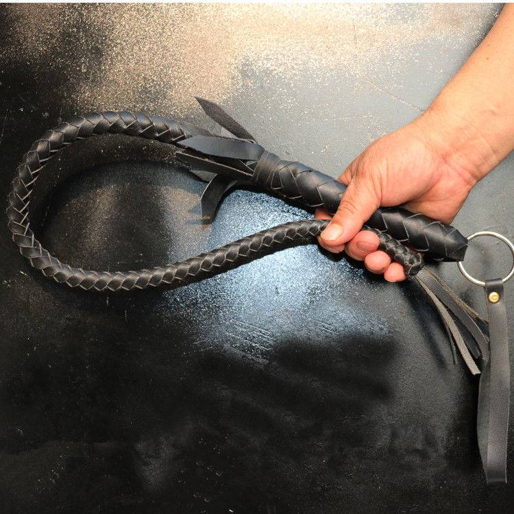 80 centimeters of black, pure ox-skin whip