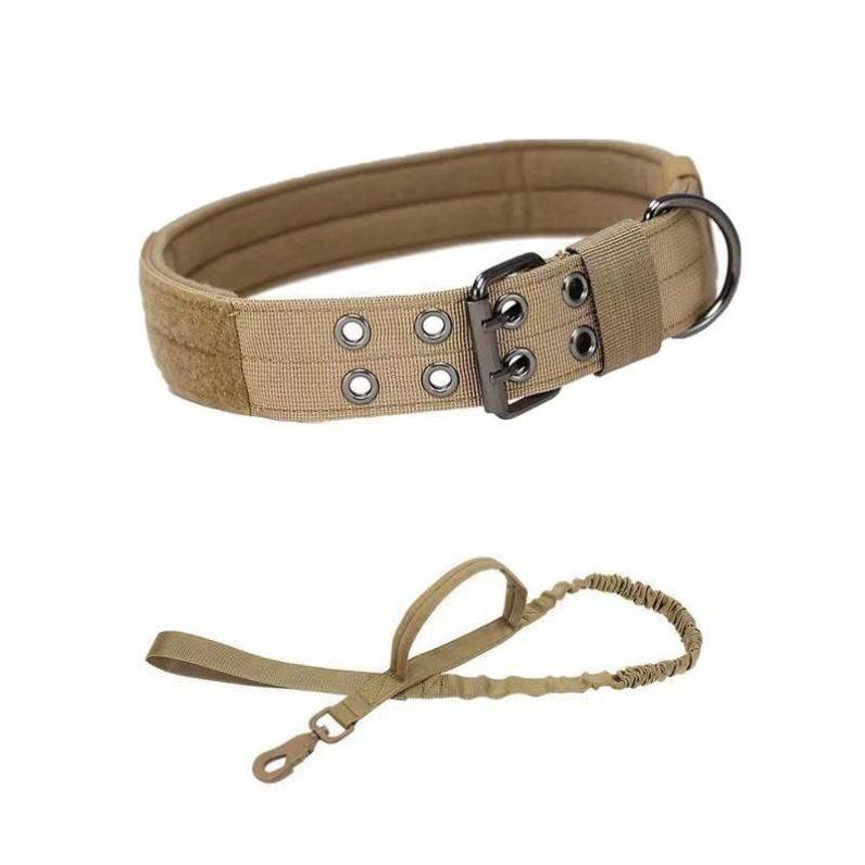 The Bulldog's collar dog, and the Golden Mauder's Tactical Collar, to protect them from the jackal