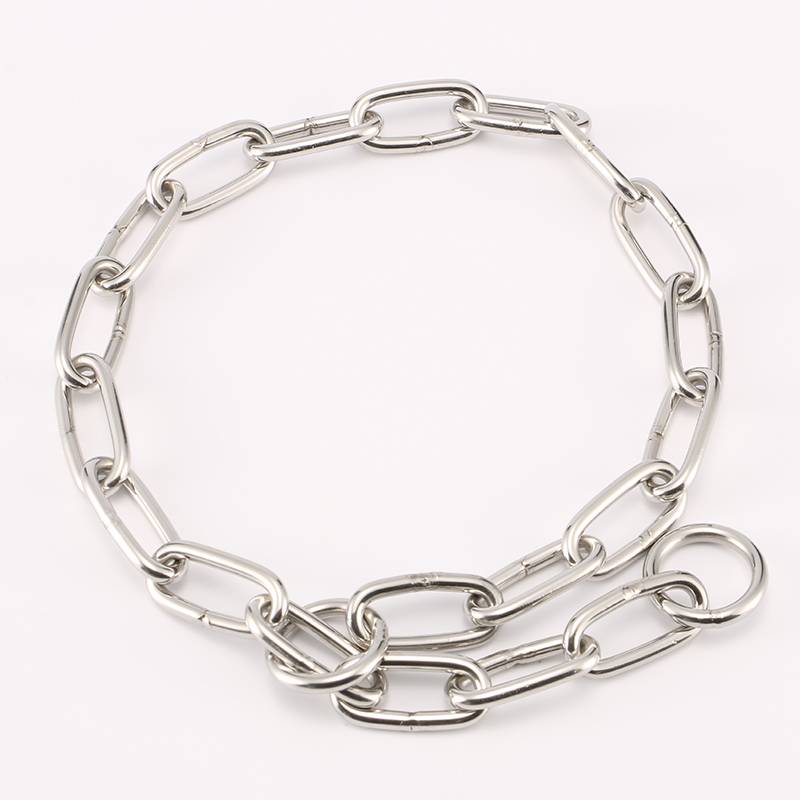 Dog collar stainless steel P chain, Moroca Golden Mao medium dog large dog training dog control dog chain neck cover