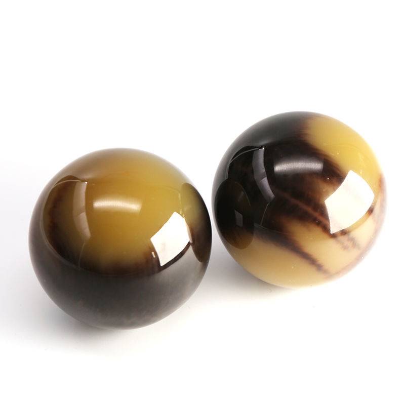 Authentic Shandong Niujiao Shi Heart Ball, the elderly health massage hand, the ball, the muscles, relax the fitness rehabilitation hand and hold the ball