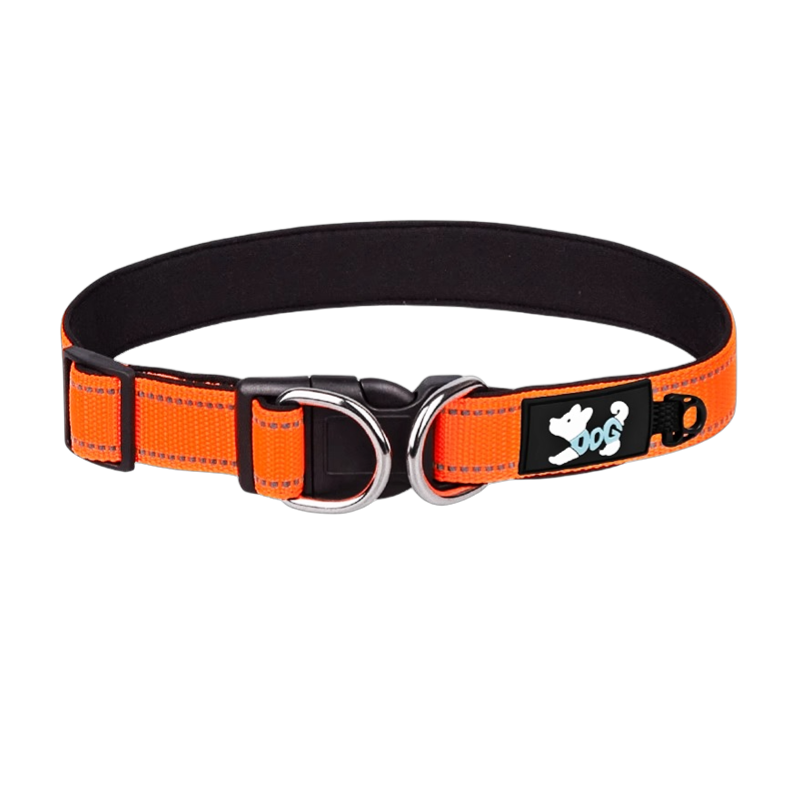 Dog neck collar puppy medium large dog neck ring teddy golden hair dog chain neck pet supplies fluorescent reflection