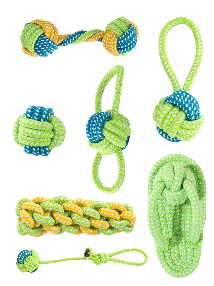 Dog toy toy with a bite rope, the ball, the teeth rod, pet puppy puppy puppies golden wrapped Mujianba River to relieve stuffy artifact