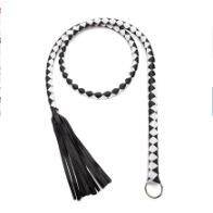 Black and white whips