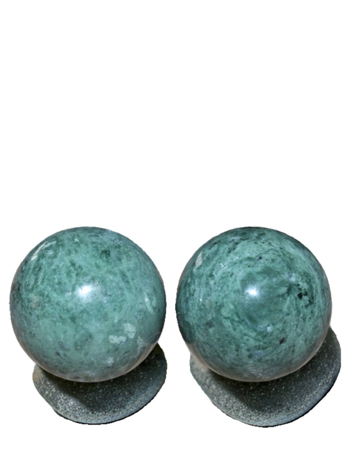 Practice Jade Ball Fitness Ball Hand Ball Health Playing the Elderly Senior People Massage Handle Iron Ball Steel Rolling Relax